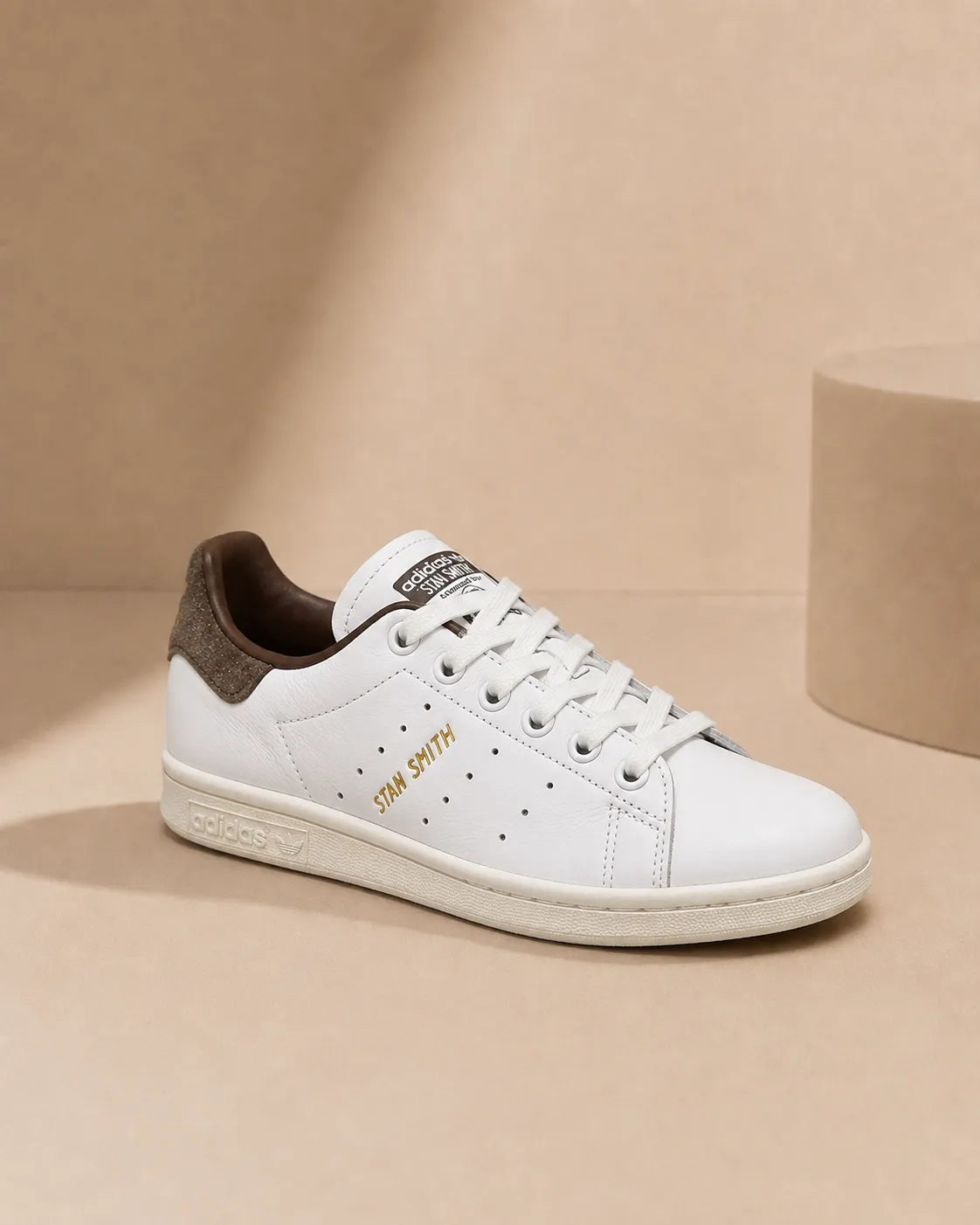 ADIDAS Stan Smith Cloud White Gold Metallic Brown